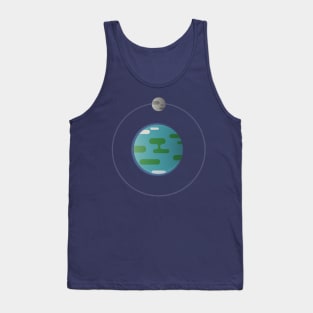 The Earth with the Moon Tank Top